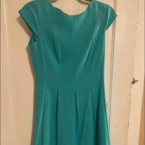 women’s size 4 teal sleeveless dress from dress barn